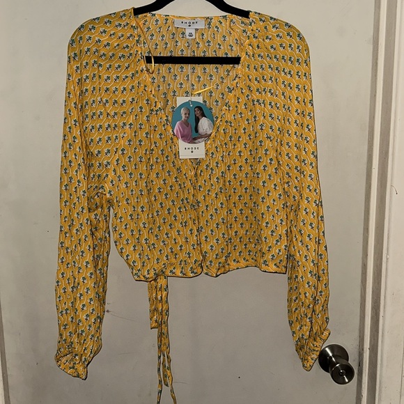 Rhode for target wrap around blouse - Picture 4 of 11